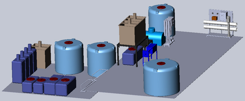 Проектирование очистных сооружений предприятий 3D